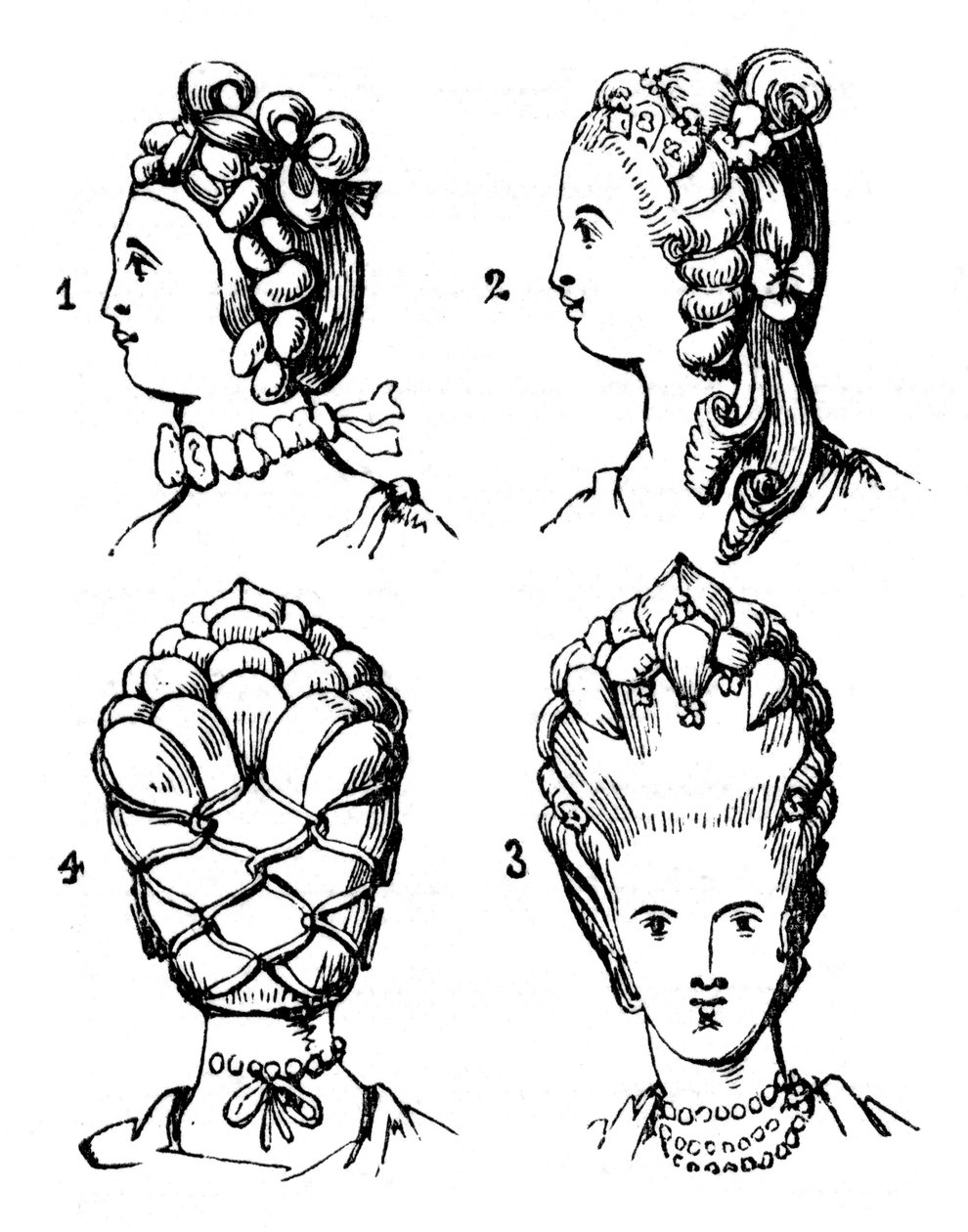 Acconciature, fine XVIII secolo da Unbekannt