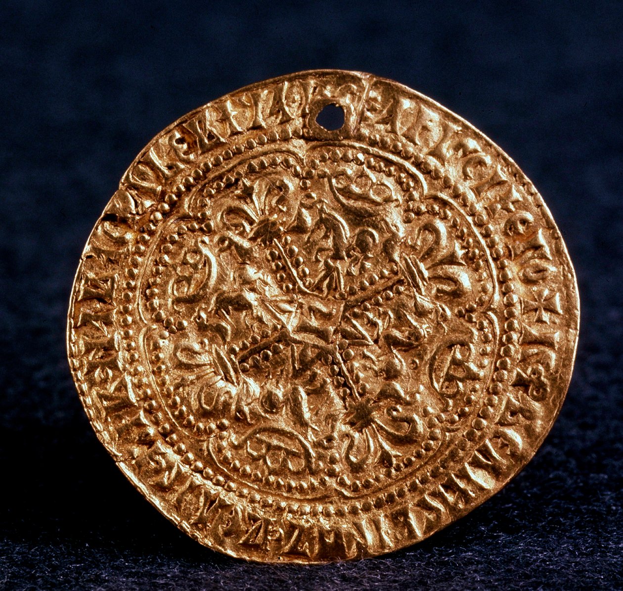 Moneta Korabelnik di Zar Ivan III Recto: croce fiorita, 1471-1490 da Unbekannt