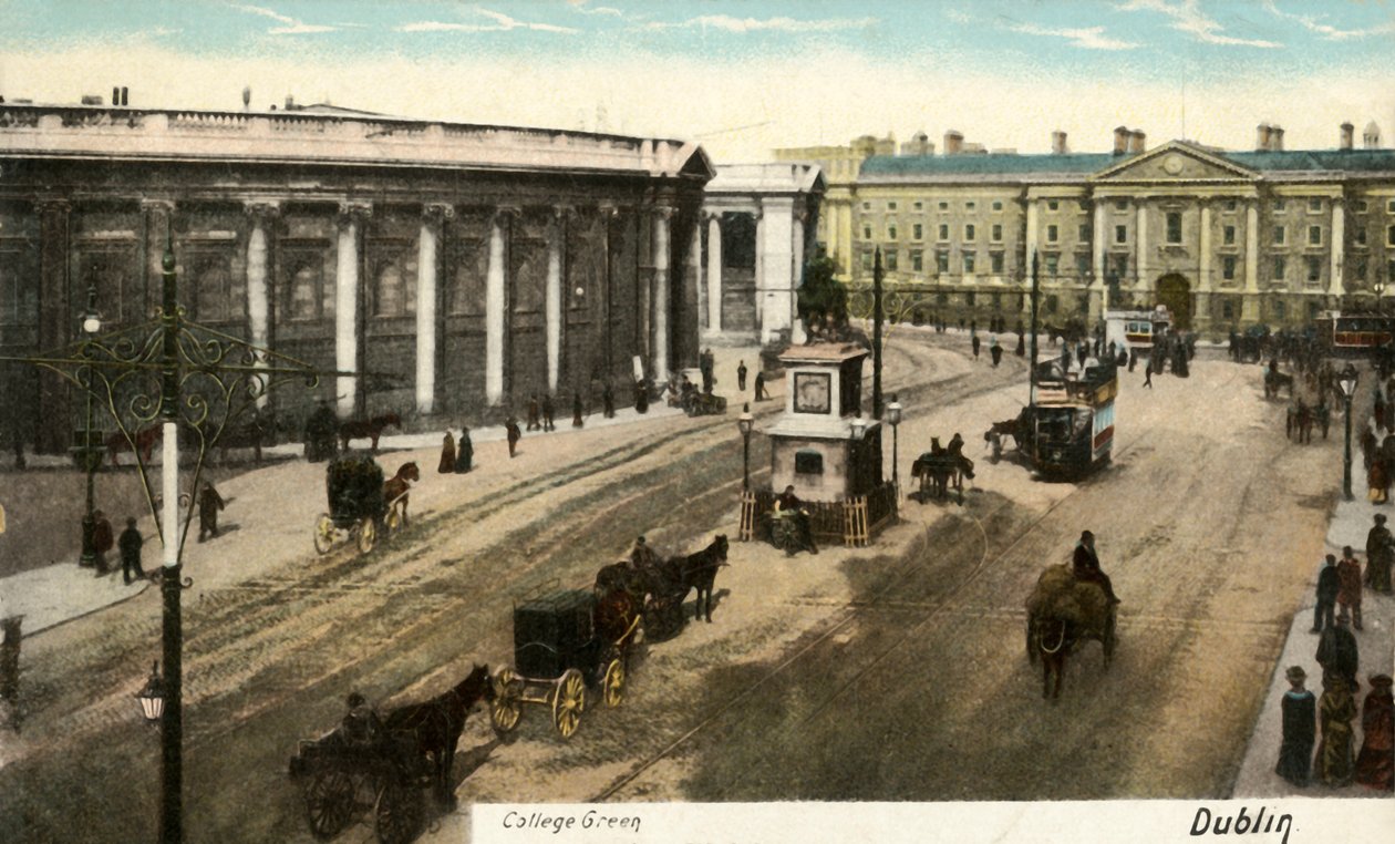College Green - Dublino, fine XIX - inizio XX secolo da Unbekannt