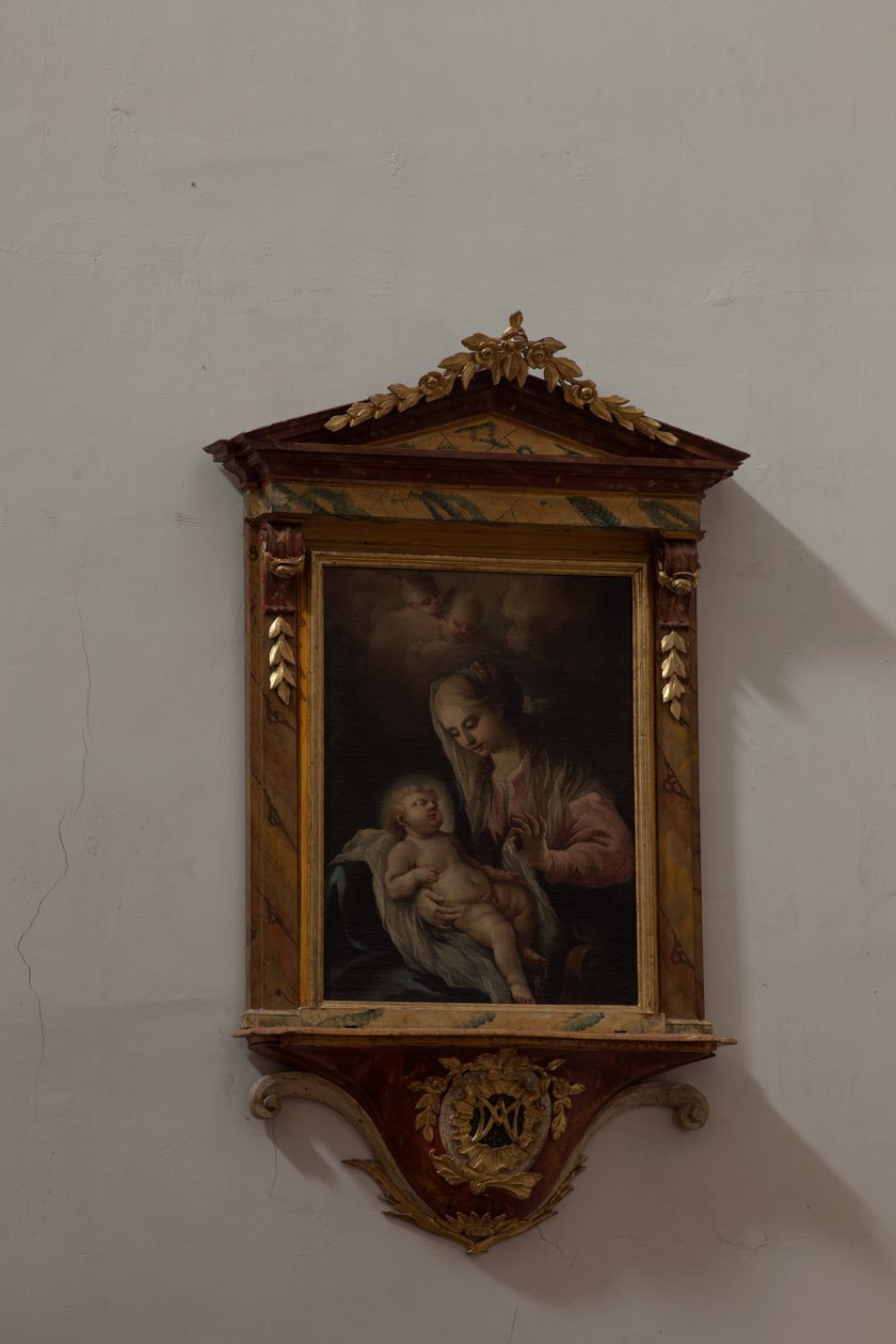 Collegiata. Interno. Dipinto. Madonna con Bambino. Italia (?). Olio su tela. da Unbekannt