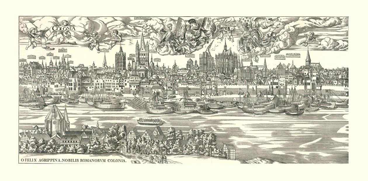 Colonia sul Reno nel 1530 da Unbekannt
