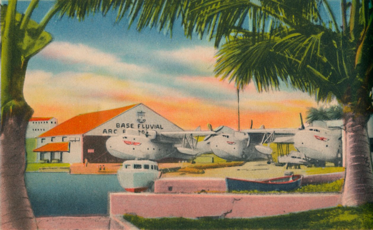 Base fluviale della Marina colombiana, Barranquilla, c1940s da Unbekannt