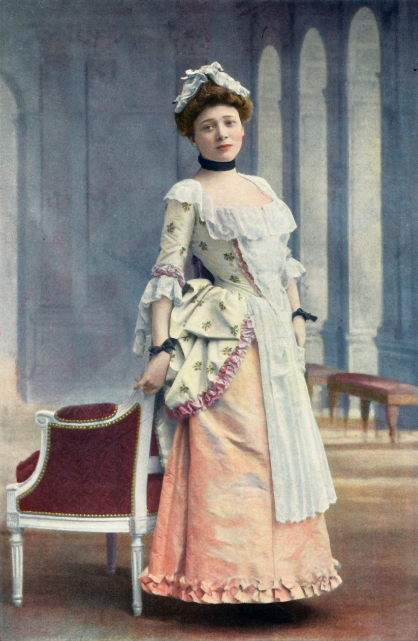 Comédie-Française. Mlle. Marie Leconte. Ruolo di Lisette. - Il gioco dell