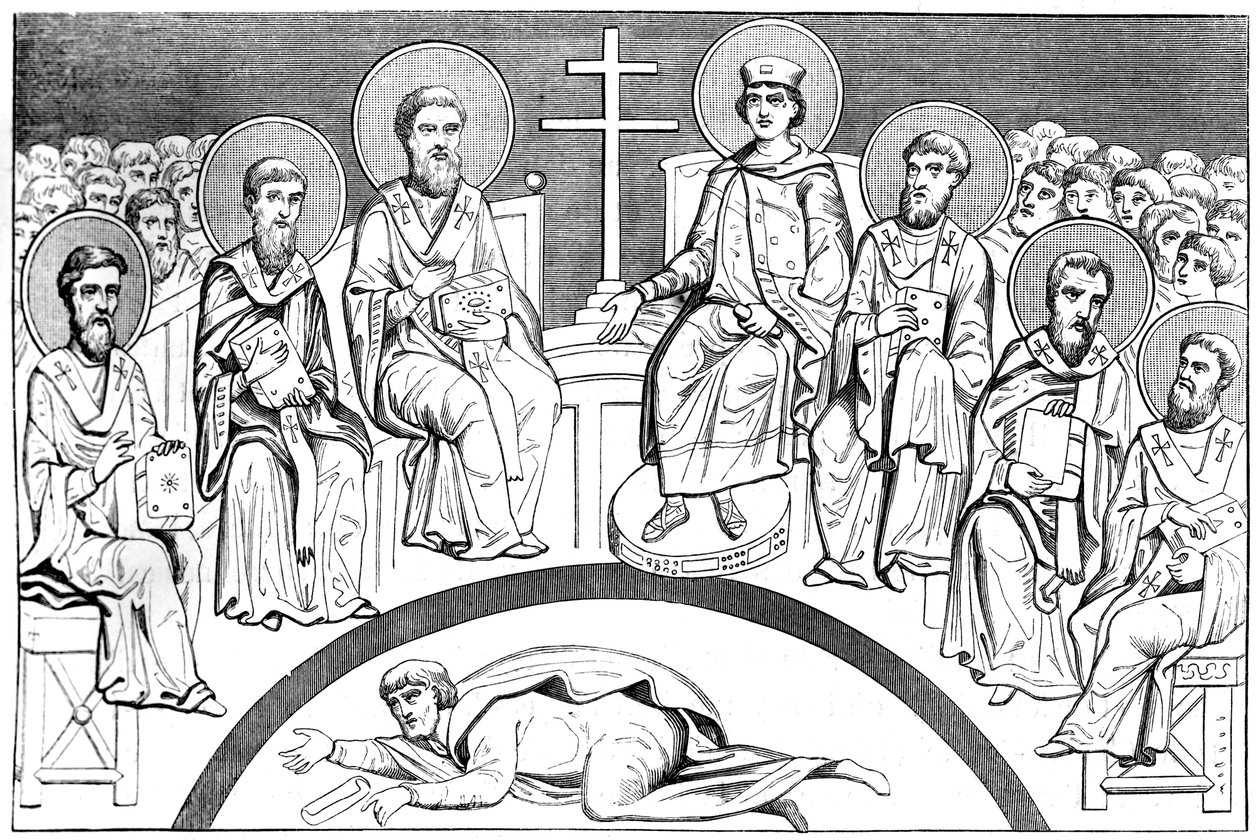Commemorazione del secondo concilio di Nicea, IX-X secolo, 1849 da Unbekannt