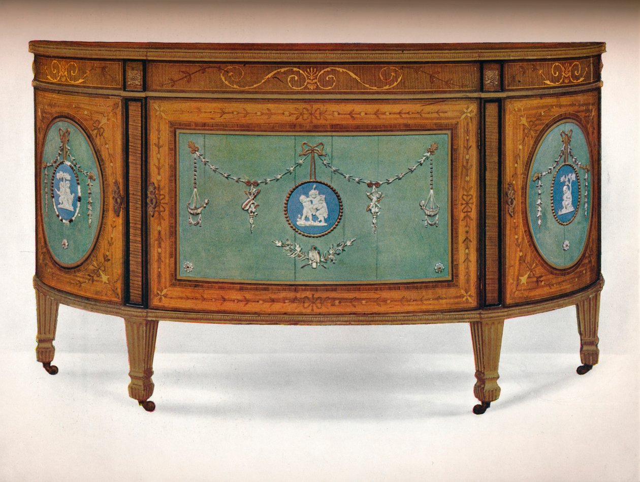 Comò a forma di lunetta, c1775 da Unbekannt