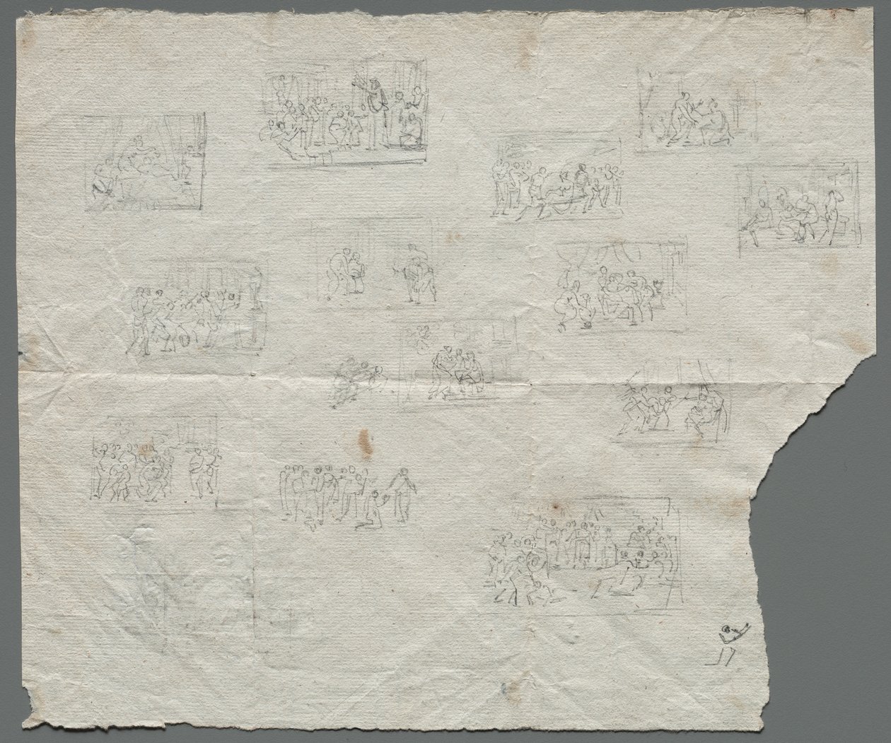 Bozzetti compositivi dopo Raffaello e altri artisti recto, c. 1800 da Unbekannt