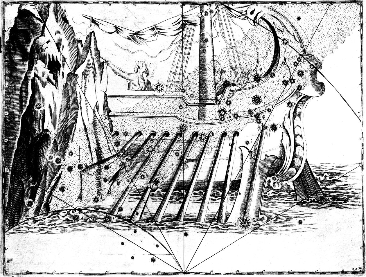 Costellazione di Argo Navis, 1723 da Unbekannt