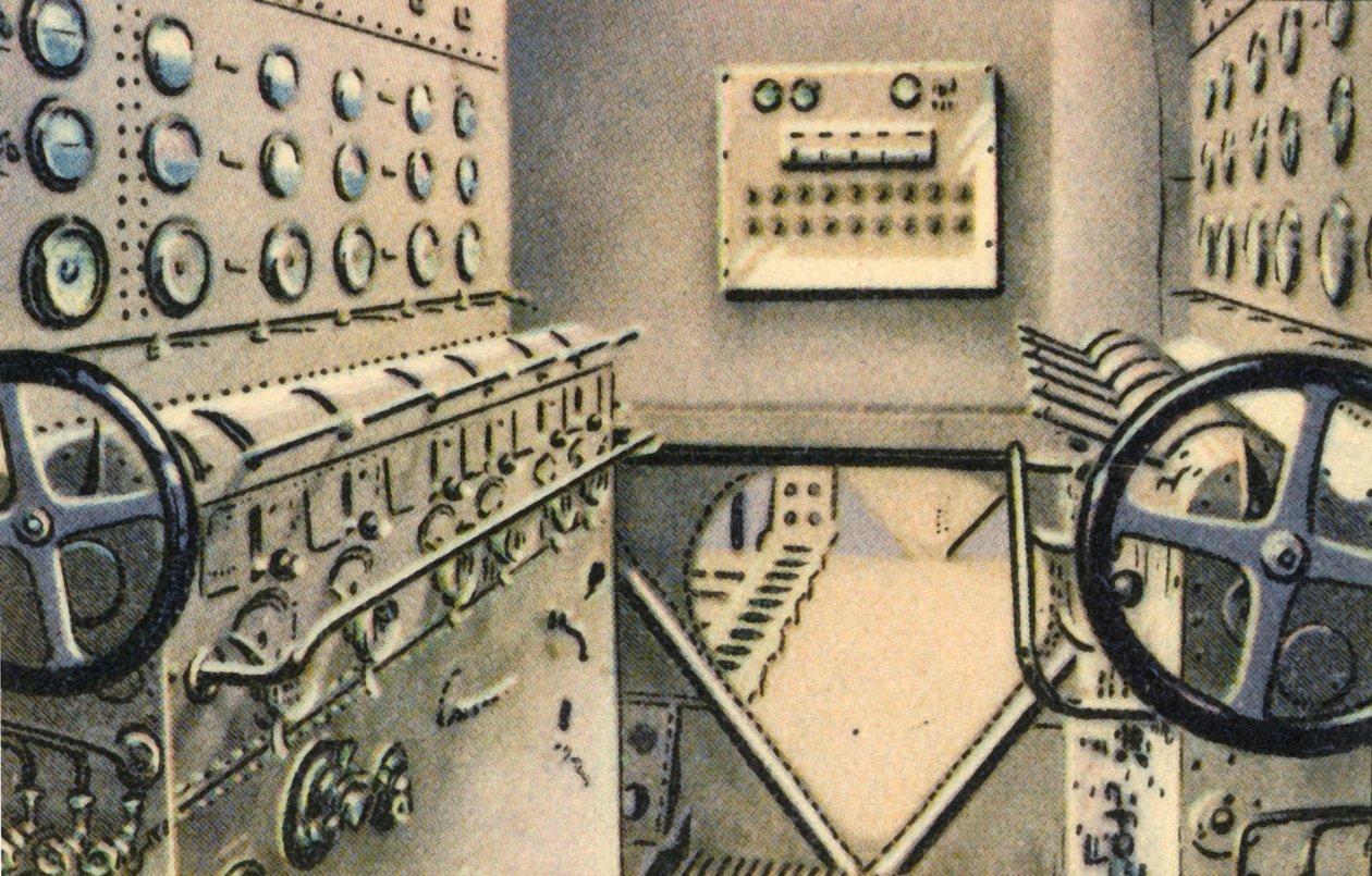 Sala di controllo a bordo dell