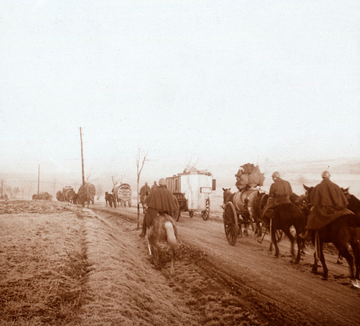 Convoglio, Genicourt, Francia settentrionale, 1916 da Unbekannt