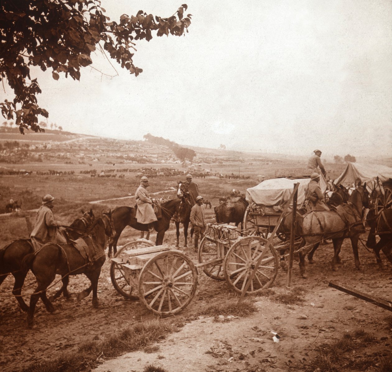 Convoglio, Genicourt, nord della Francia, 1916 da Unbekannt