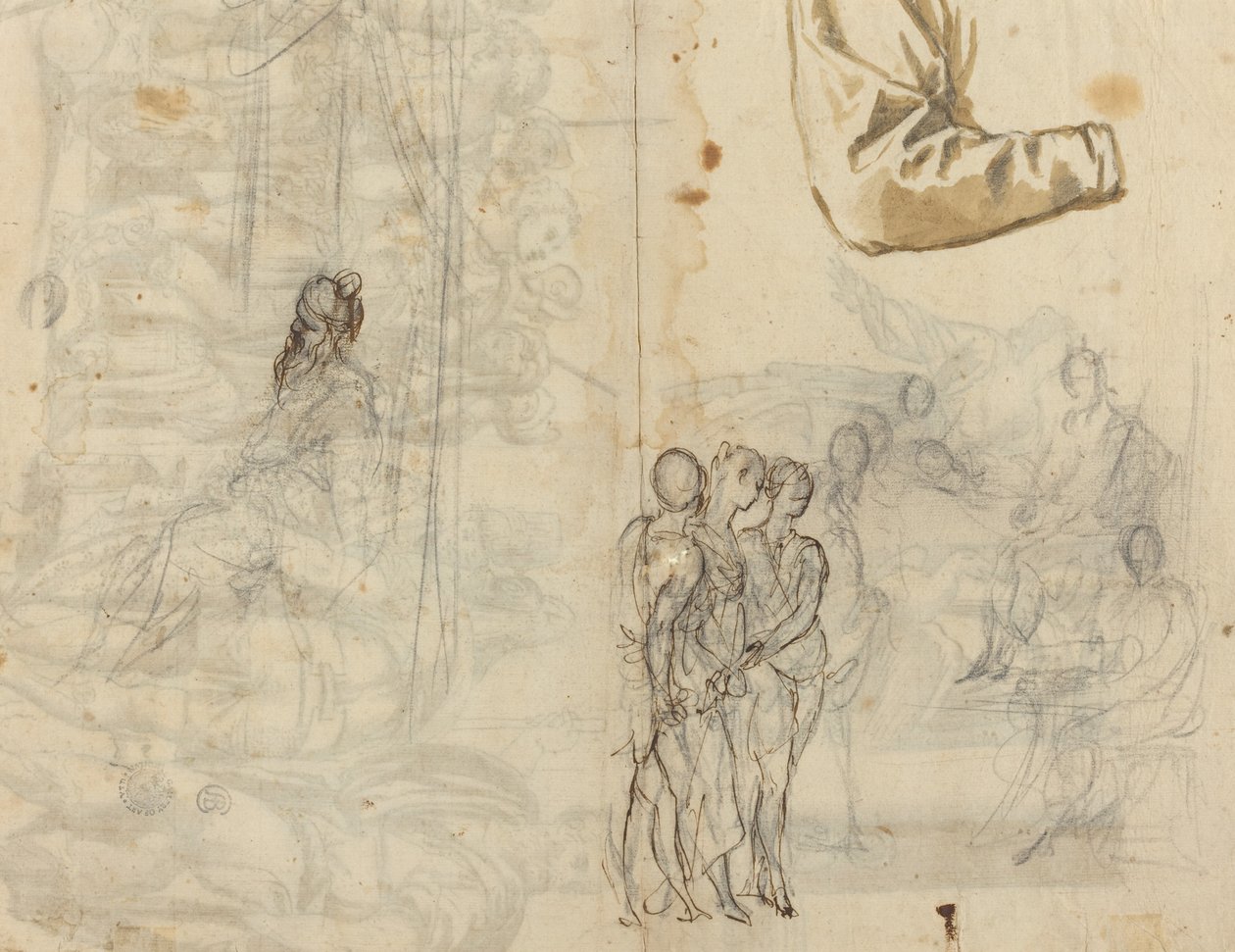 Copia di un dipinto storico dal circolo di Paolo Veronese [recto] da Unbekannt