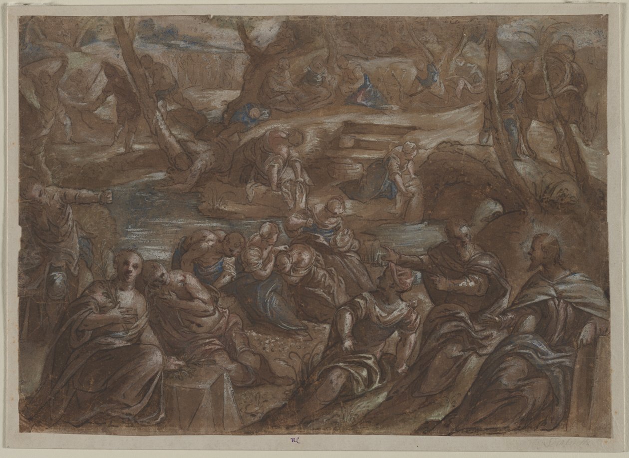 Copia dei Figli di Israele che raccolgono la manna di Tintoretto, dopo il 1594 da Unbekannt