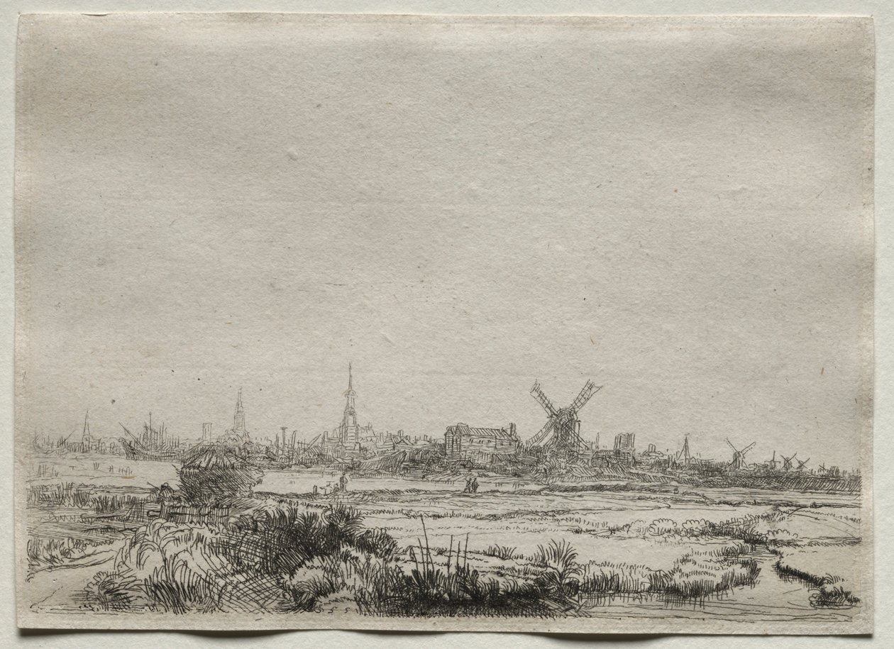 Copia della veduta di Amsterdam da nord-ovest, 1700 da Unbekannt