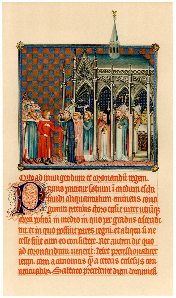 Incoronazione di Carlo V, c1365 da Unbekannt