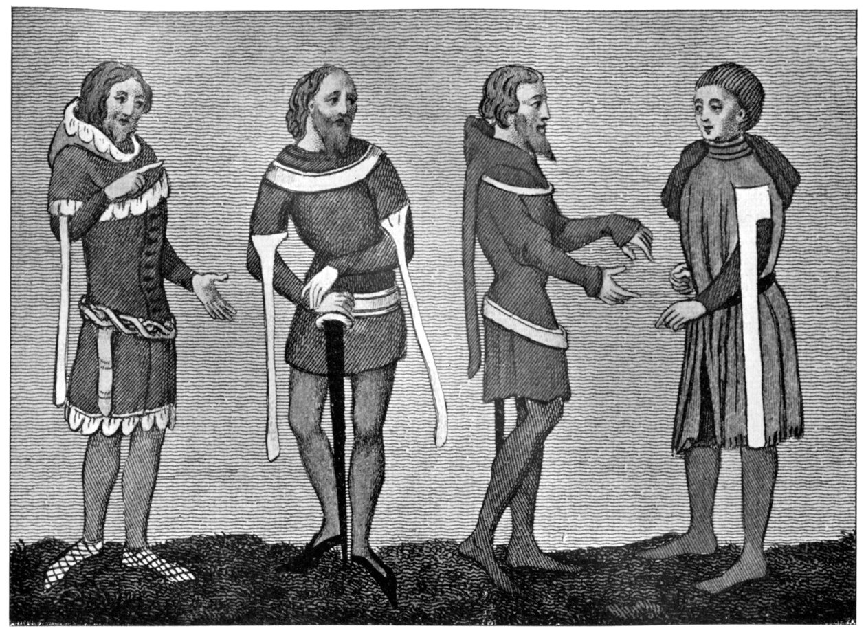 Costume del XIV secolo, 1910 da Unbekannt