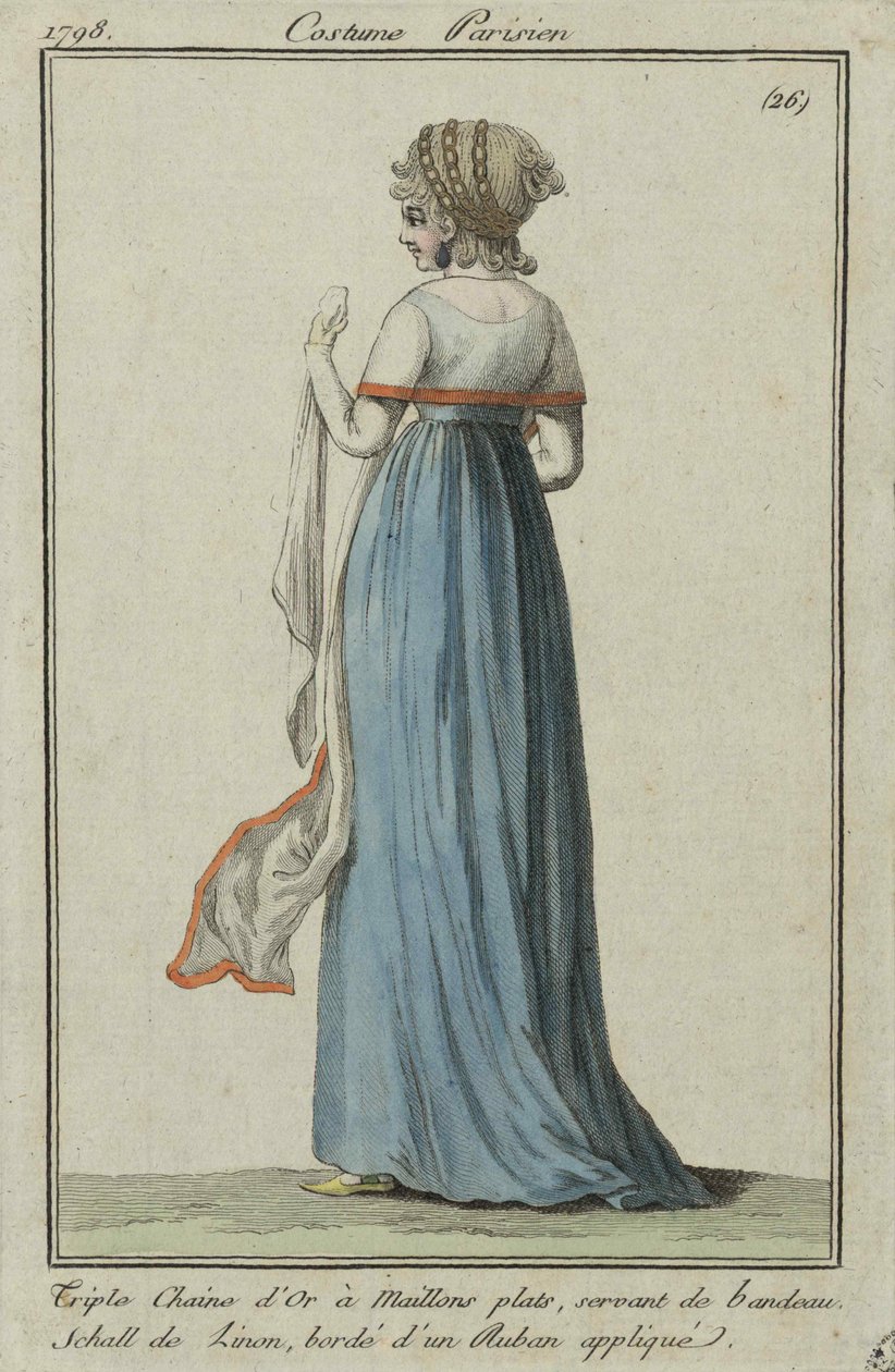 Costume parigino, 1798 da Unbekannt