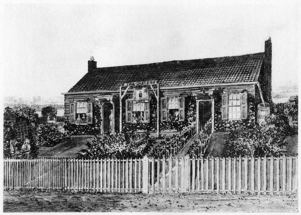 Cottage sul sito di Eaton Square, Londra, c inizio XIX secolo 1907 da Unbekannt