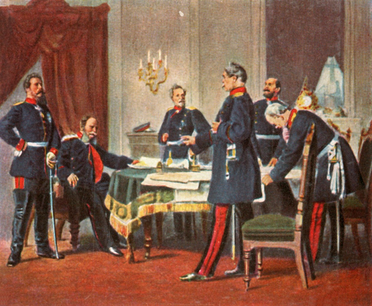 Consiglio di guerra a Versailles, 1870, 1936 da Unbekannt