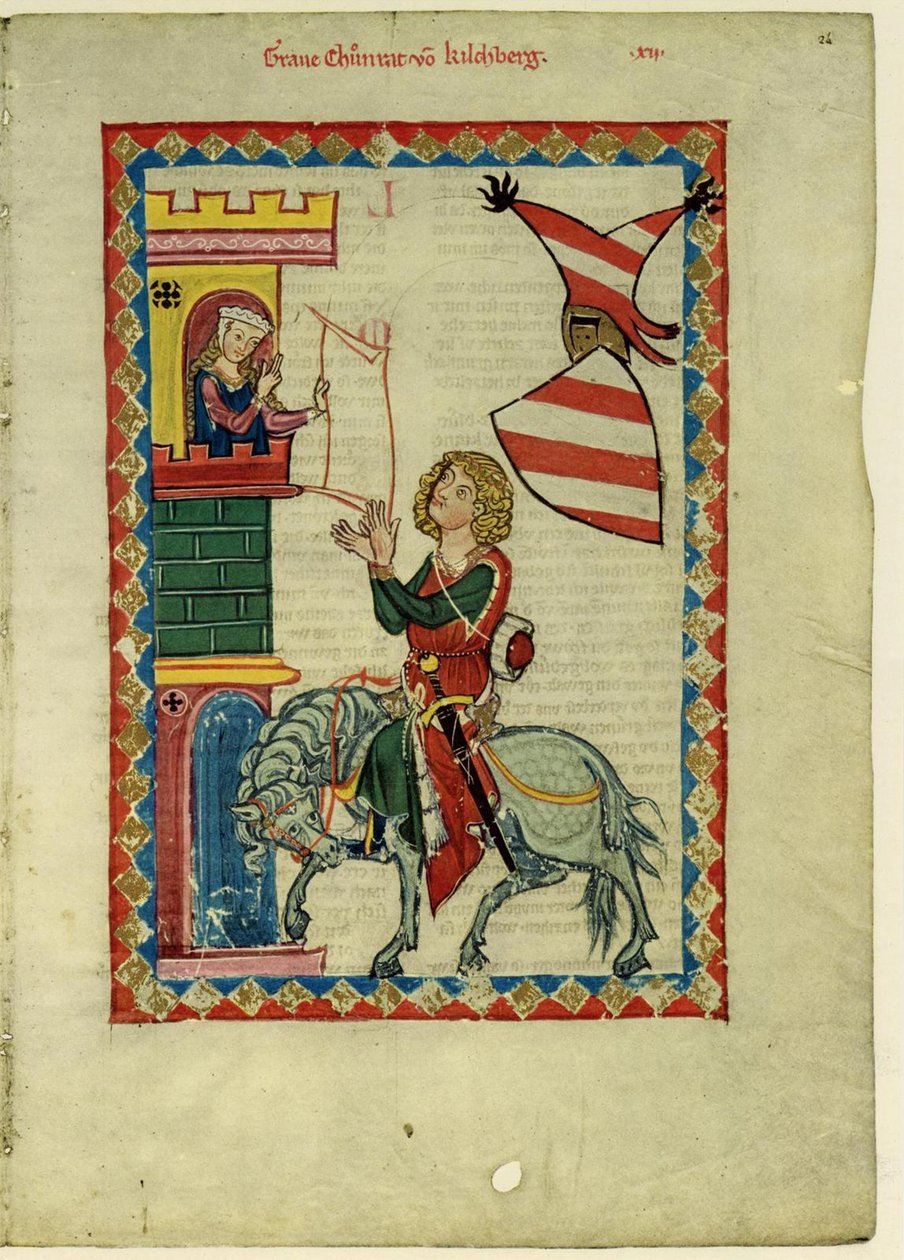 Conte Konrad von Kirchberg dal Codex Manesse, tra il 1305 e il 1340 da Unbekannt