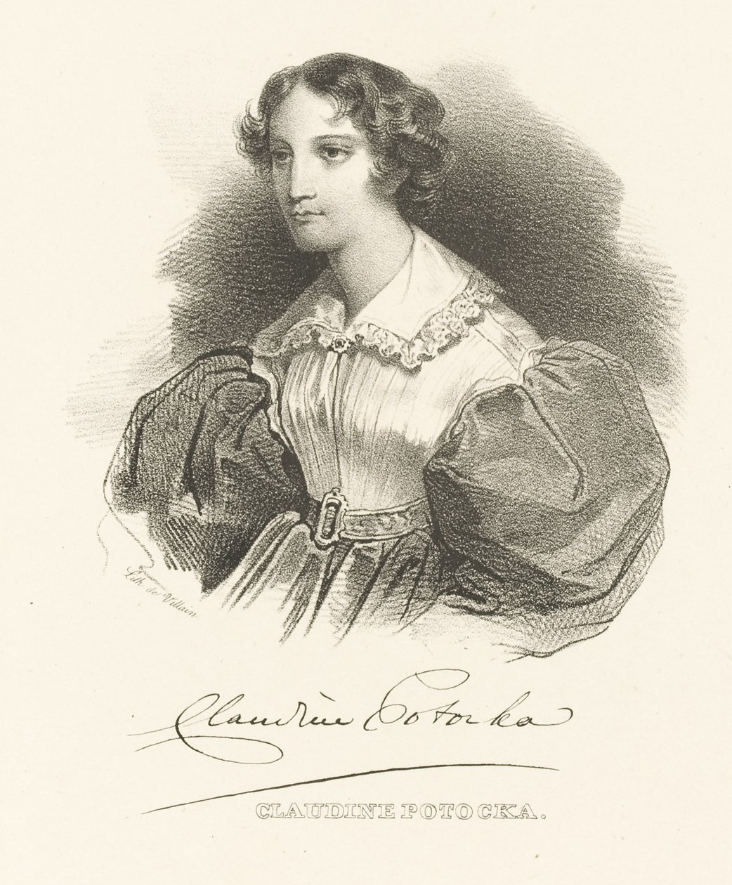 Contessa Klaudyna Claudine Potocka, nata Dzialynska 1801-1836, c1830 da Unbekannt