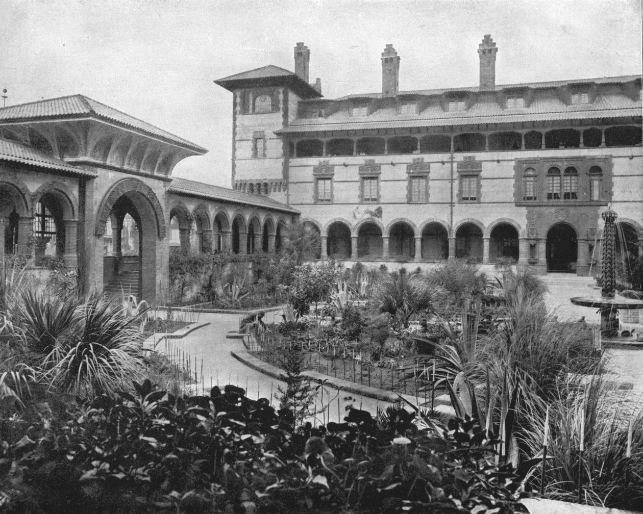Corte di Ponce de Leon, St. Augustine, Florida, USA, c. 1900 da Unbekannt
