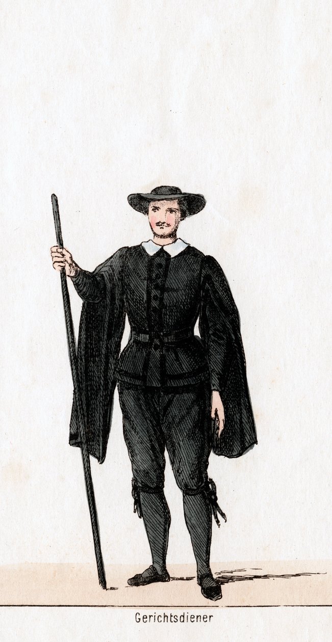 Usciere di corte, costume per l