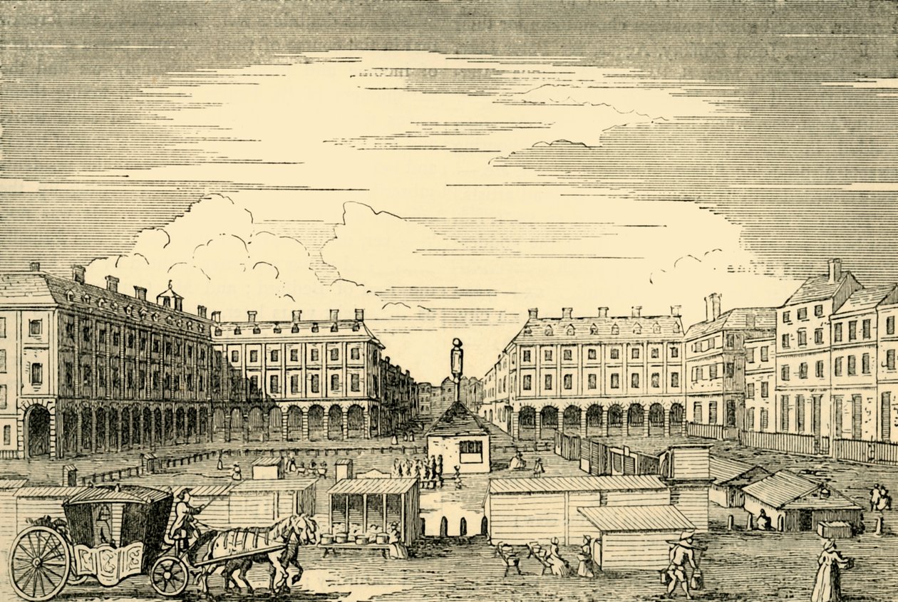 Mercato di Covent Garden, vista verso est, 1881 da Unbekannt