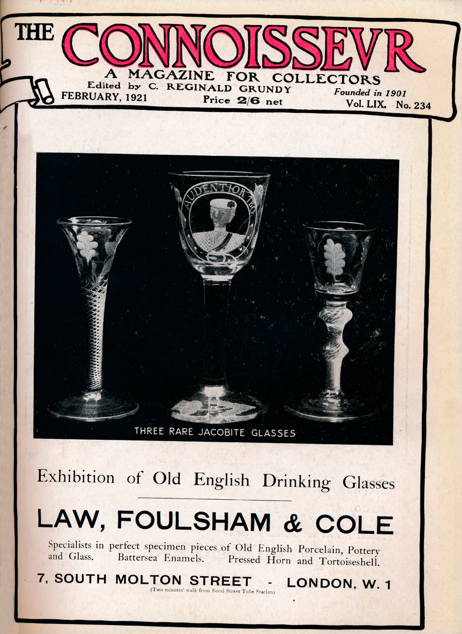 Copertina di The Connoisseur, febbraio 1921 da Unbekannt