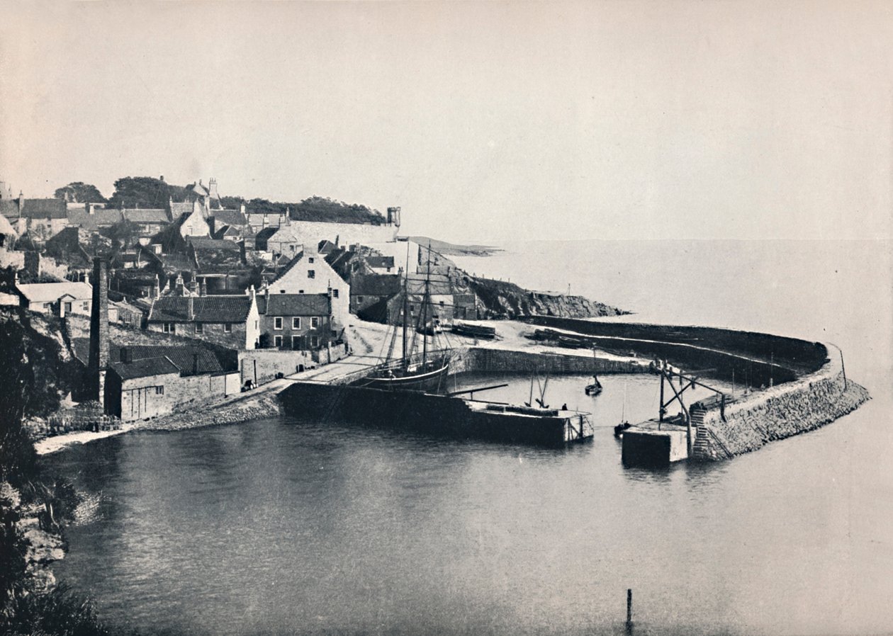 Crail - Il villaggio e il porto, 1895 da Unbekannt
