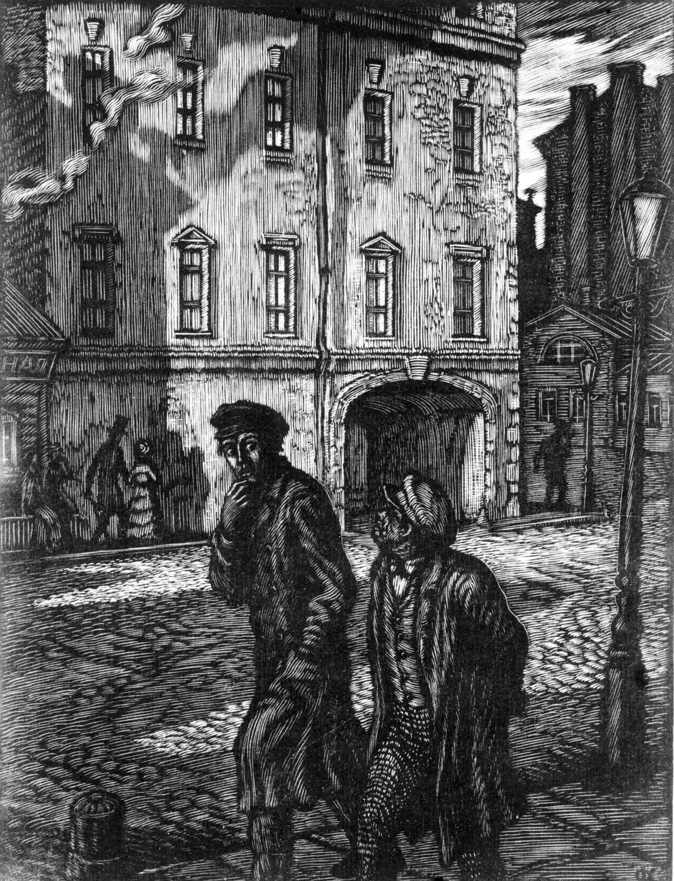 Delitto e castigo, romanzo di Fyodor Dostoevsky, illustrazione di Feodor Konstantinov da Unbekannt