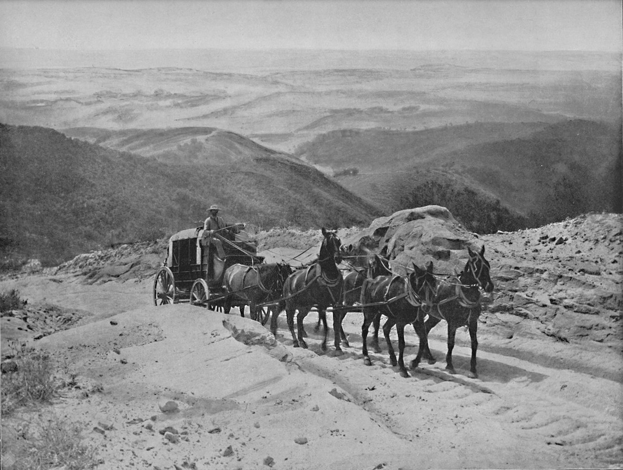 Attraversando il passo di San Marcos, California, c1897 da Unbekannt