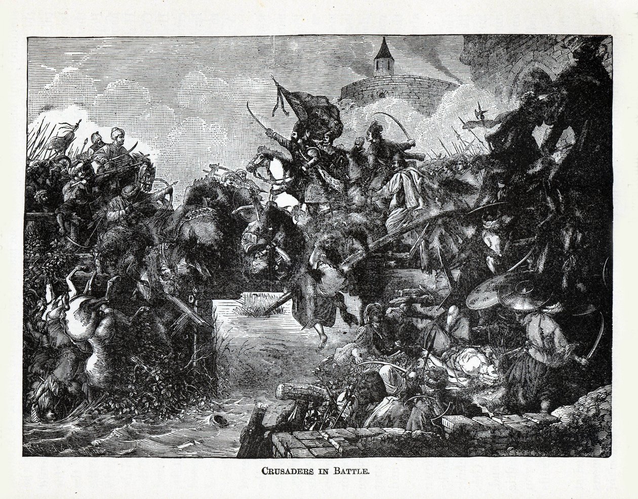 Crociati in battaglia da Unbekannt