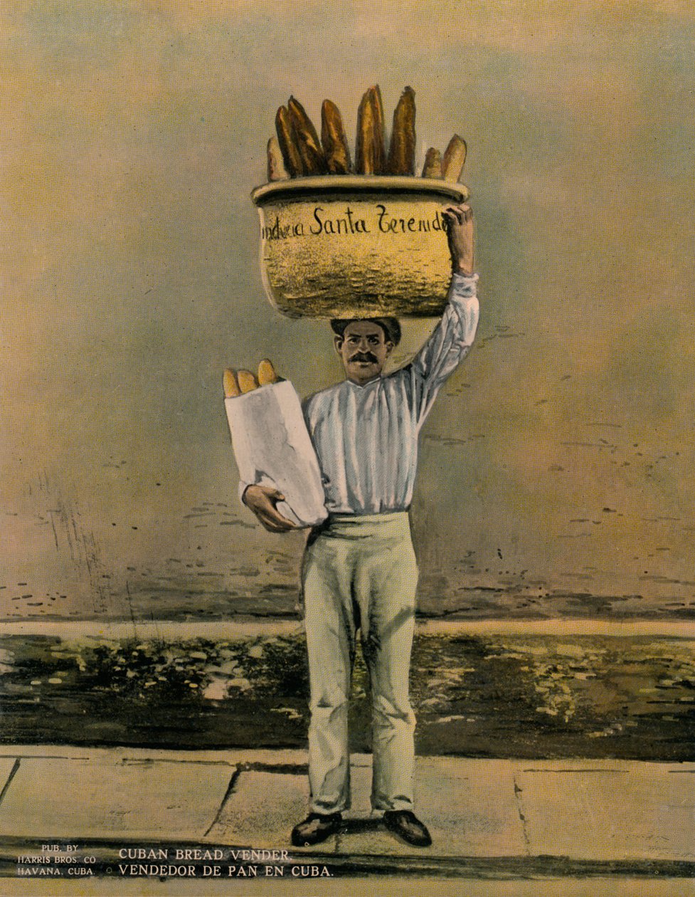 Venditore di pane cubano, c1920 da Unbekannt