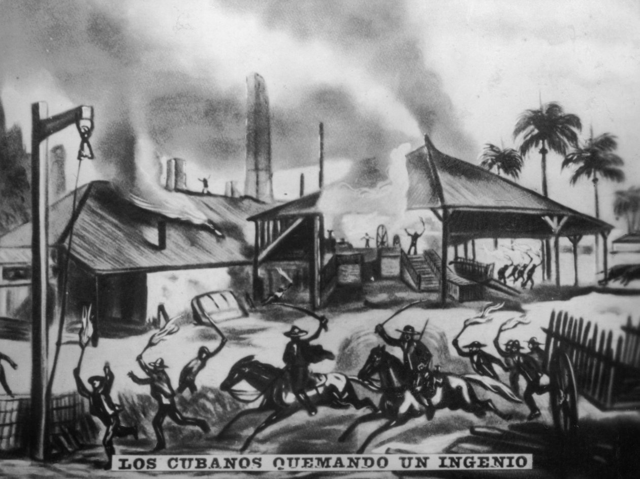 Cubani che bruciano raffinerie, anni 1870, anni 1920 da Unbekannt