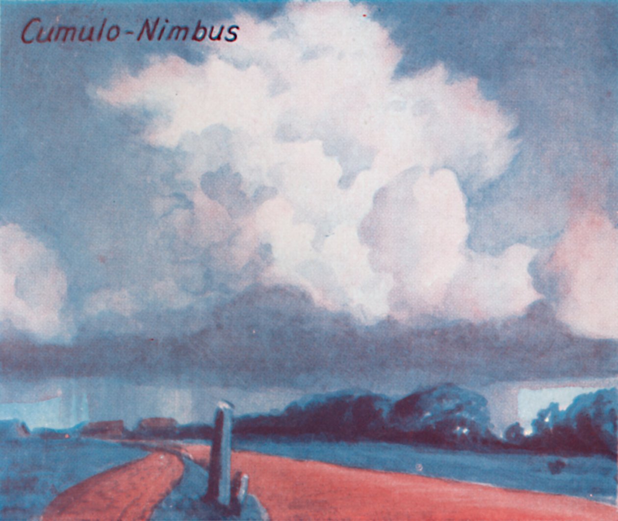 Cumulo-Nimbus - Una dozzina delle principali forme di nuvole nel cielo, 1935 da Unbekannt