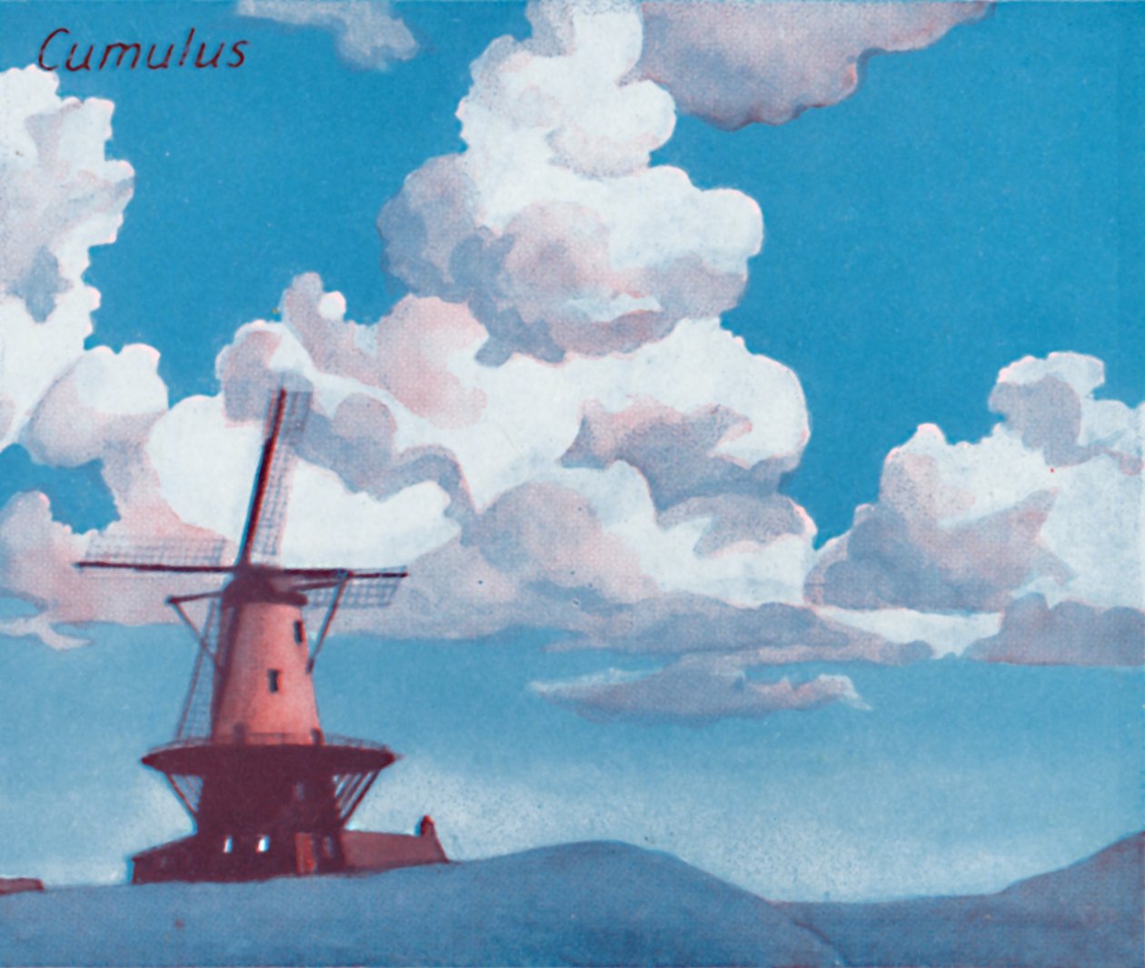 Cumulus - Una dozzina delle principali forme di nuvole nel cielo, 1935 da Unbekannt