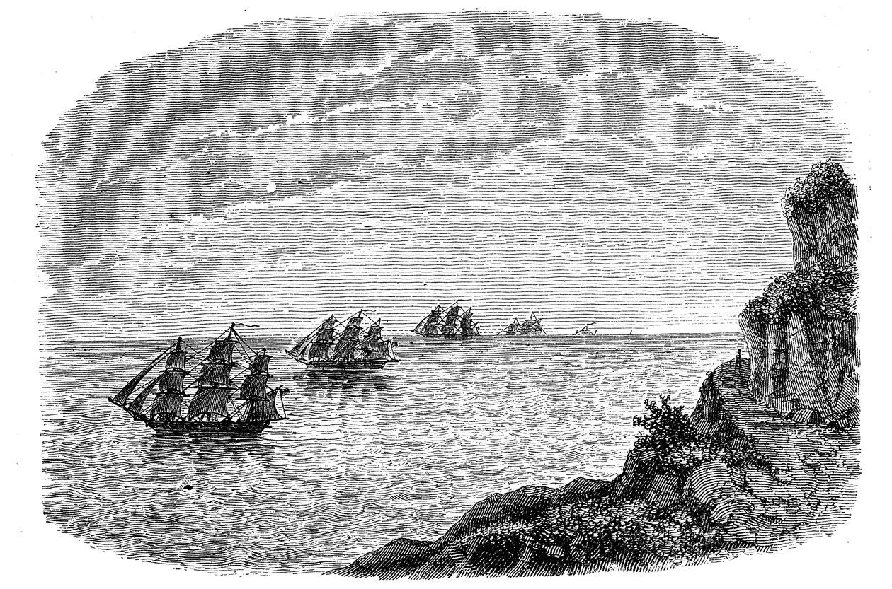 Curvatura della Terra, c1880 da Unbekannt