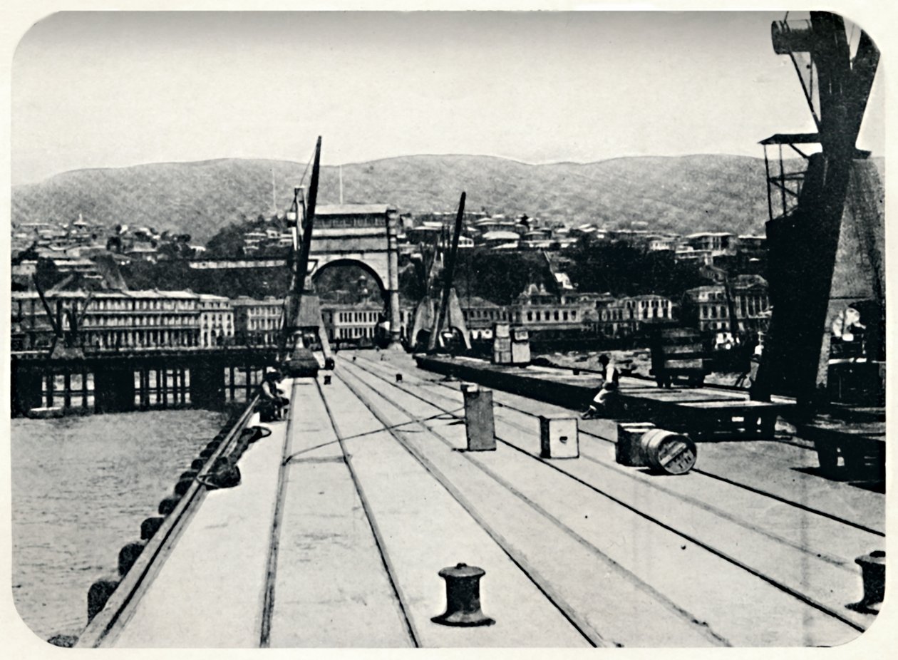 Molo delle Dogane, Valparaiso, 1911 da Unbekannt