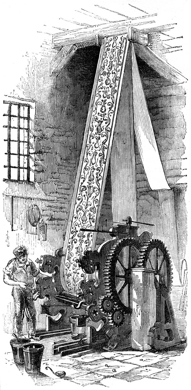 Macchina da stampa a cilindro, 1886 da Unbekannt