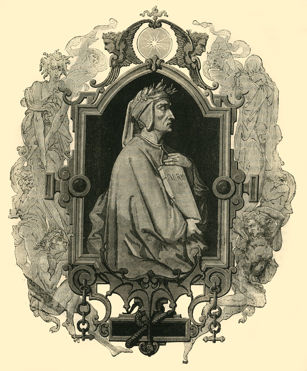 Dante Alighieri, c1265-1321, 1890 da Unbekannt