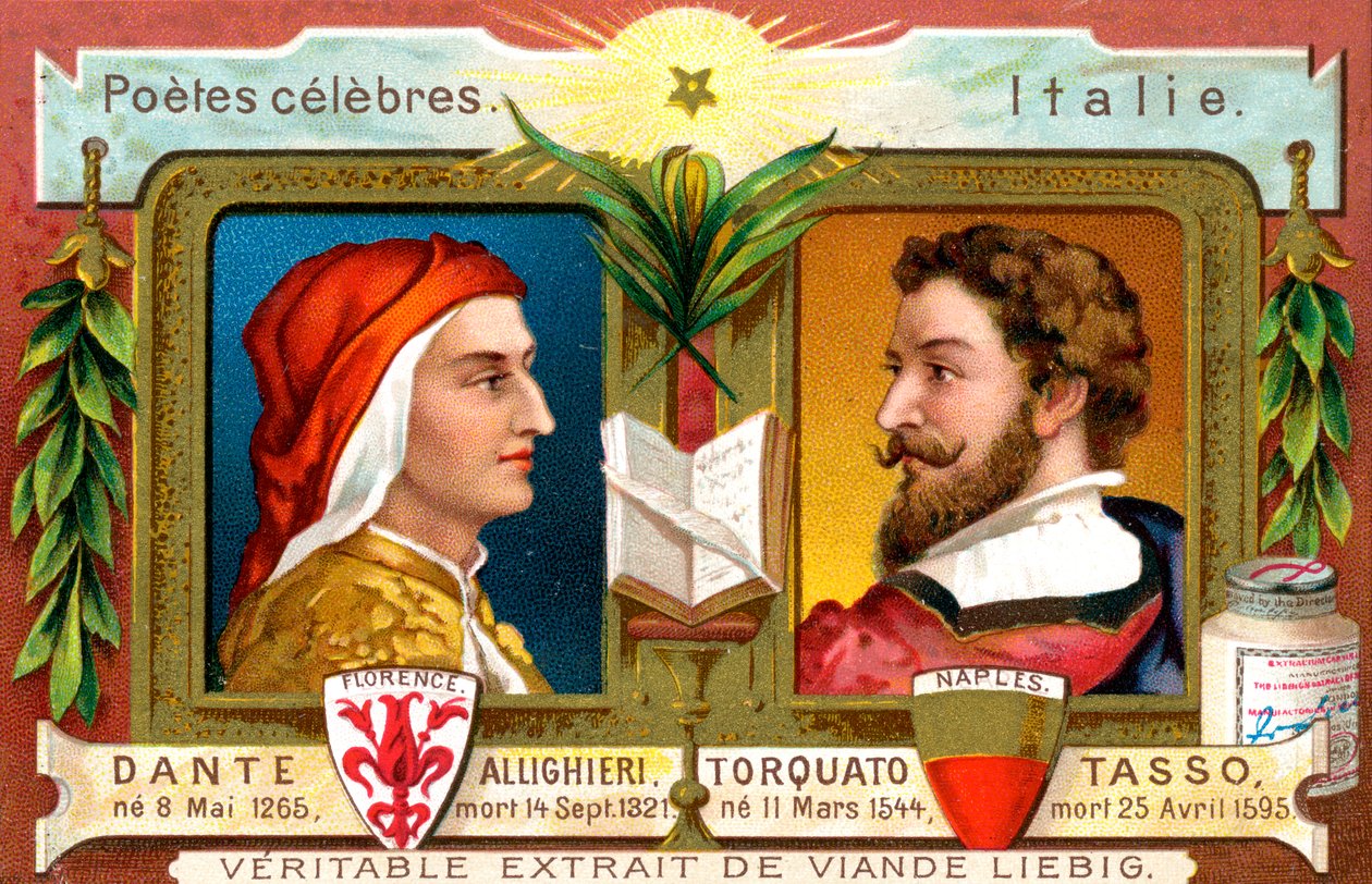 Dante Alighieri e Torquato Tasso, c1900 da Unbekannt