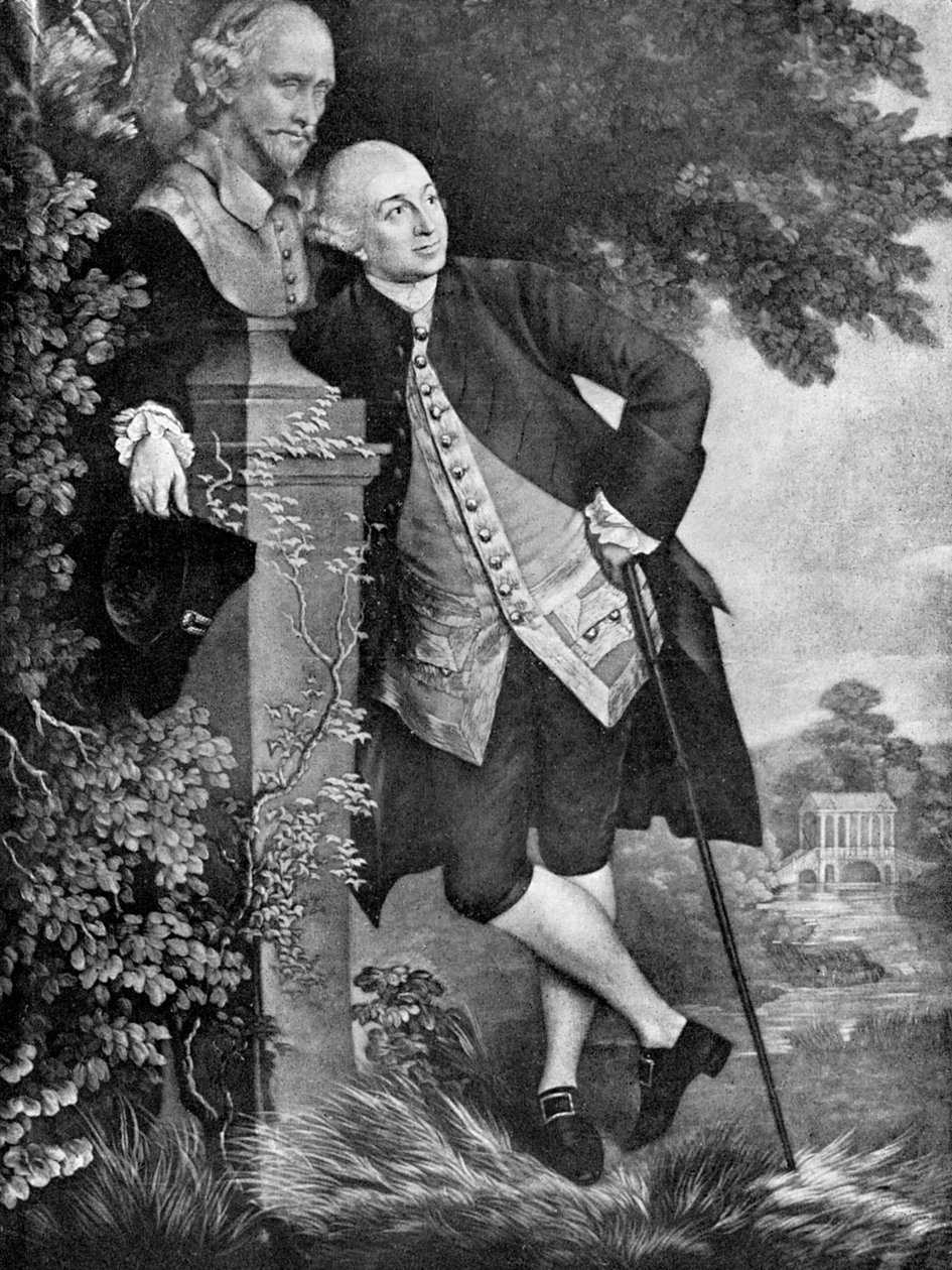 David Garrick 1717-1779, attore, drammaturgo, direttore teatrale e produttore inglese, 1905 da Unbekannt