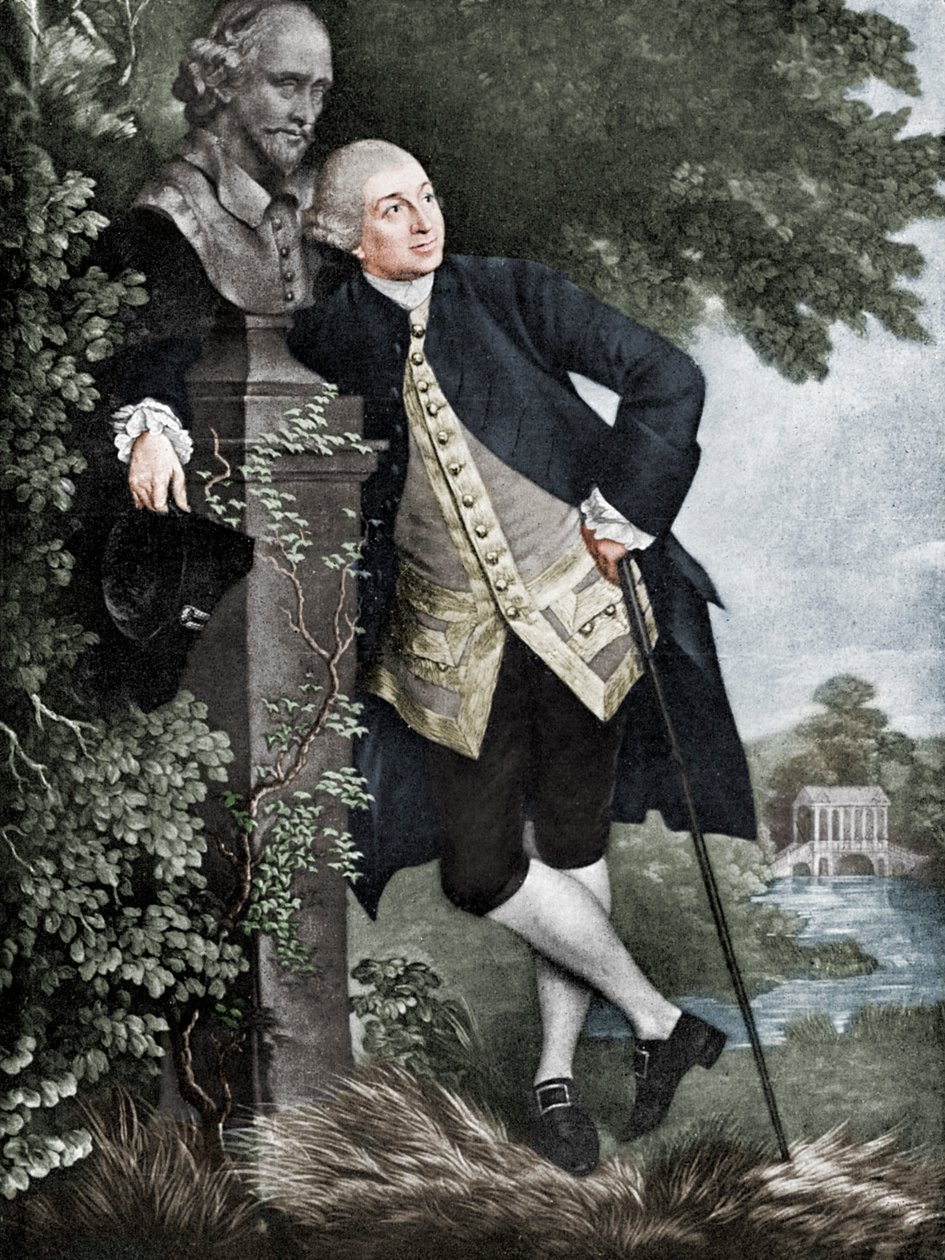 David Garrick 1717-1779, attore, drammaturgo, direttore di teatro e produttore inglese, 1905 da Unbekannt