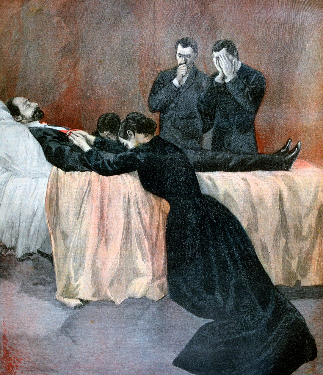 Morte di Marie François Sadi Carnot, Presidente della Terza Repubblica Francese, 1894 da Unbekannt