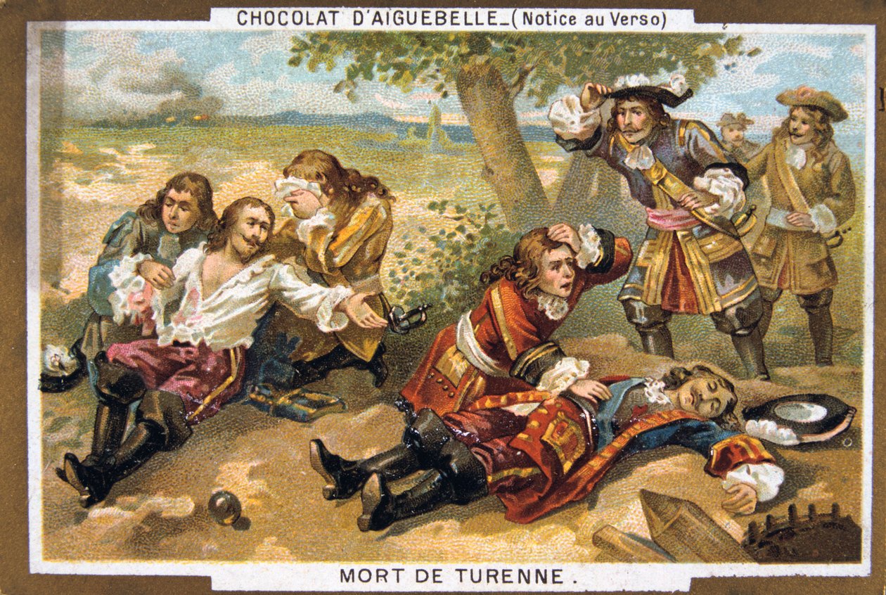 Morte del Maresciallo Turenne, 1675, XIX secolo da Unbekannt