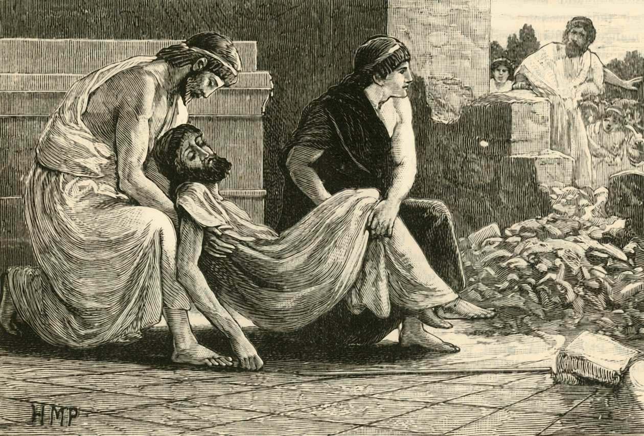 Morte di Pausania, 1890 da Unbekannt