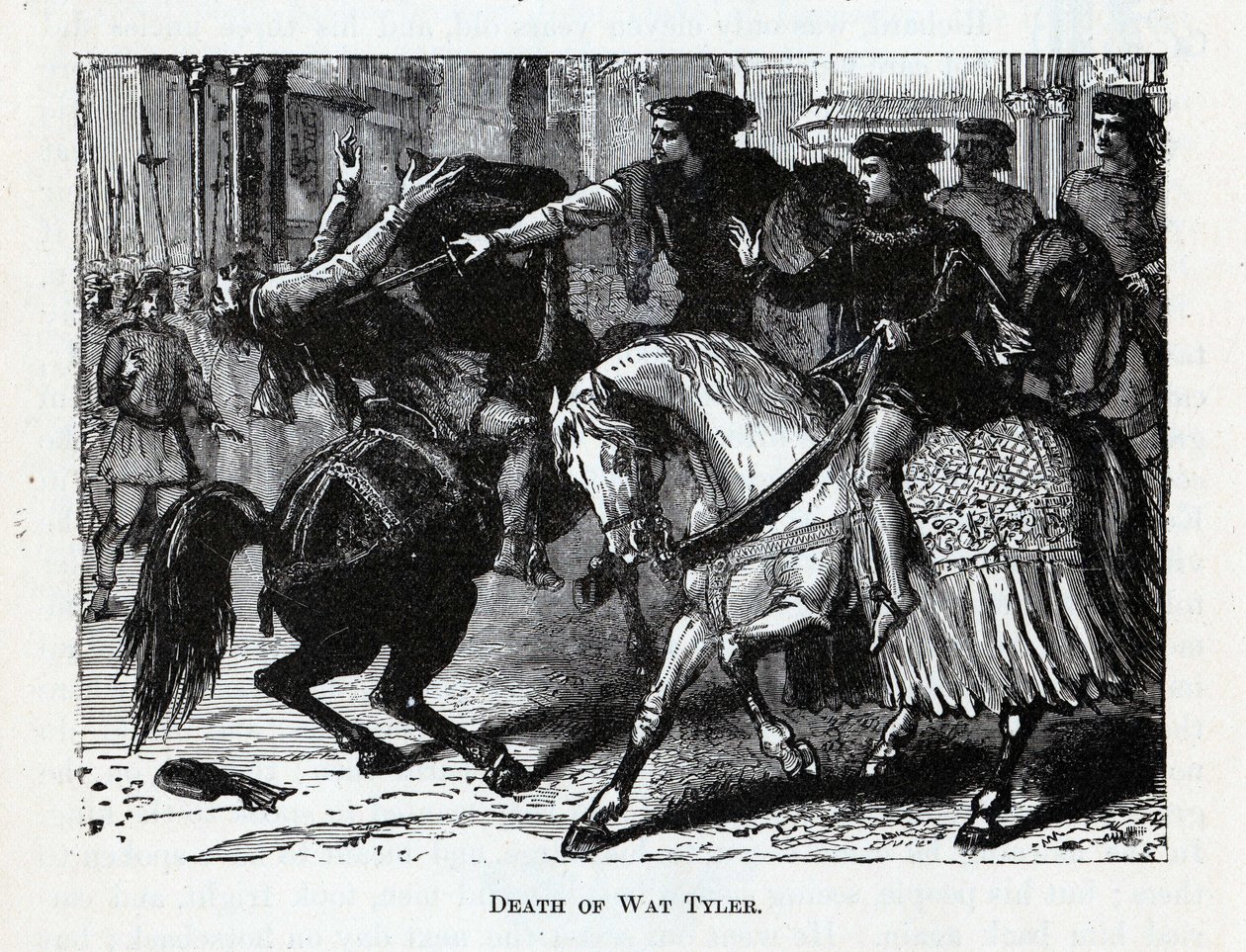 Morte di Wat Tyler, 1882 da Unbekannt