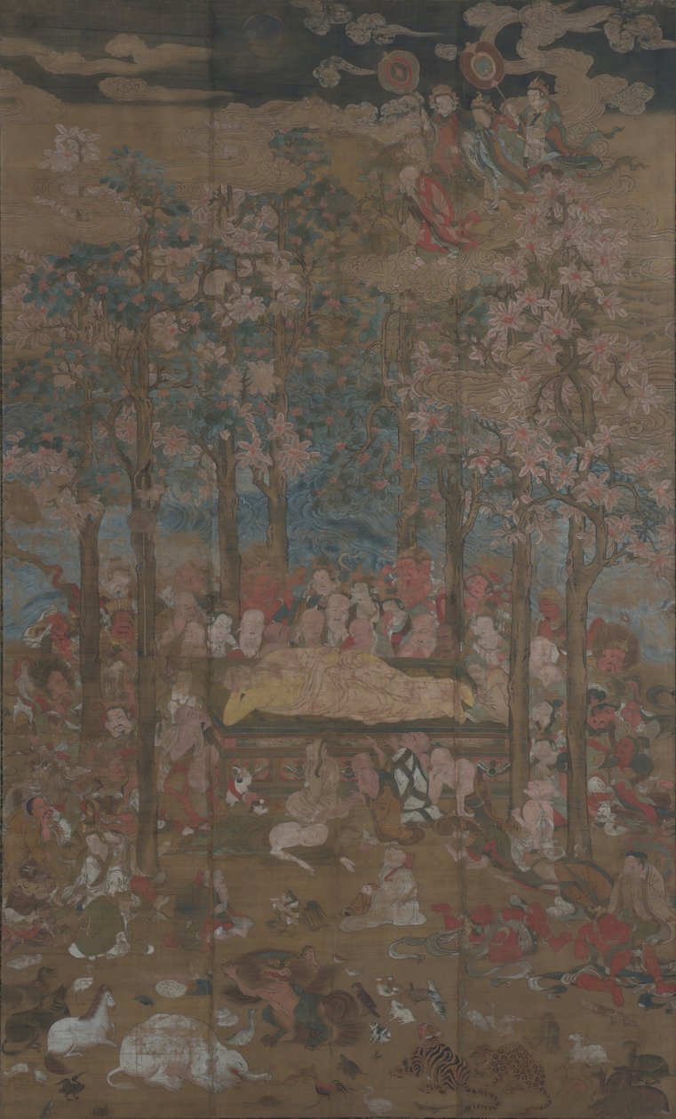 Morte del Buddha storico Nehan-zu, XV secolo da Unbekannt