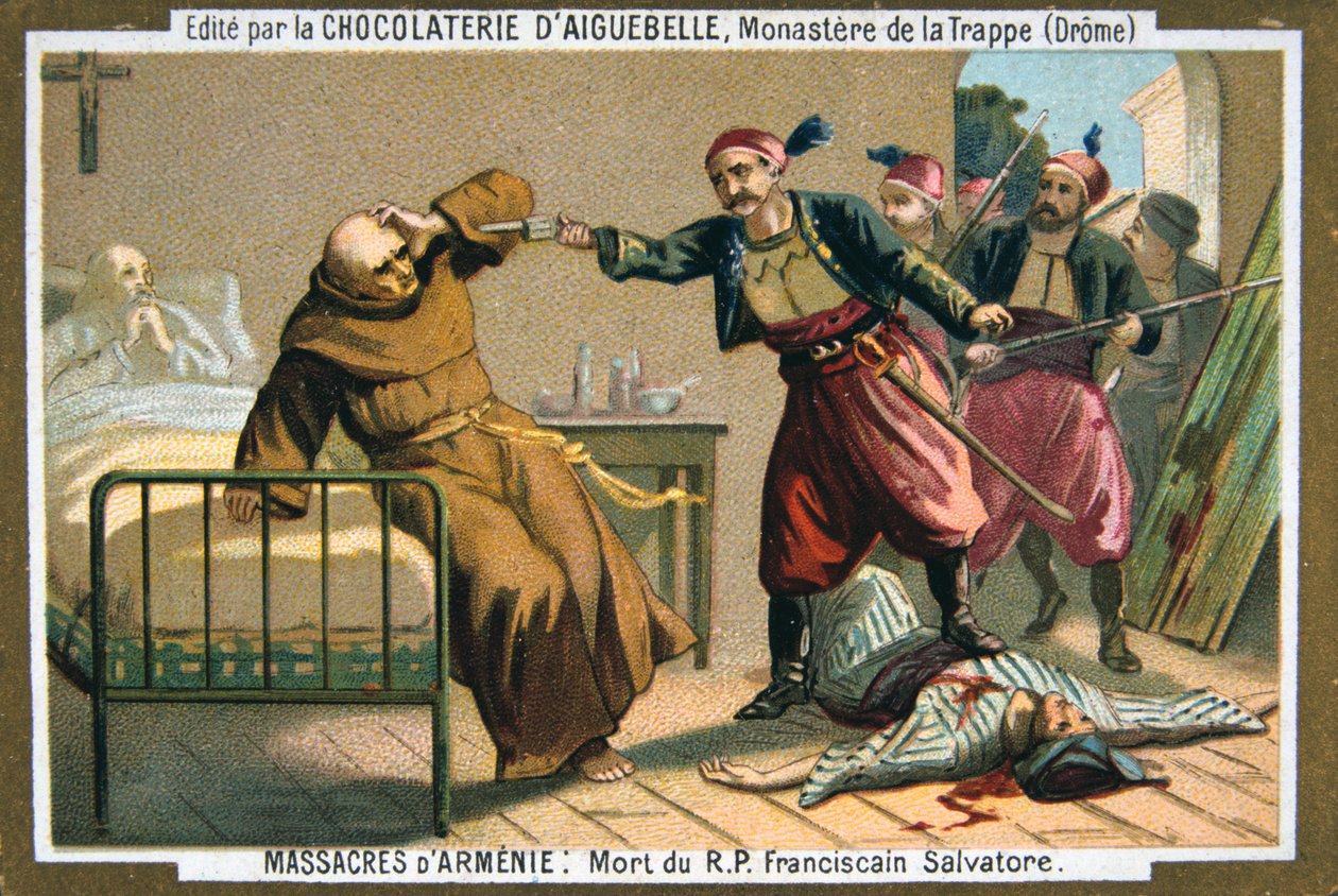 Morte del Reverendo Padre Salvatore, un monaco francescano, 1895 da Unbekannt