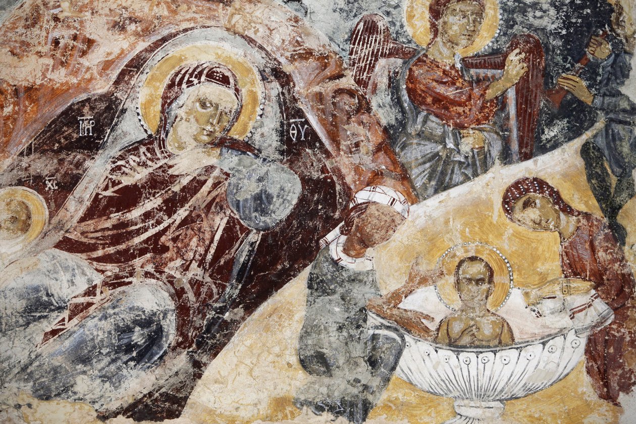 Affresco decaduto nella chiesa di Santa Maria dell